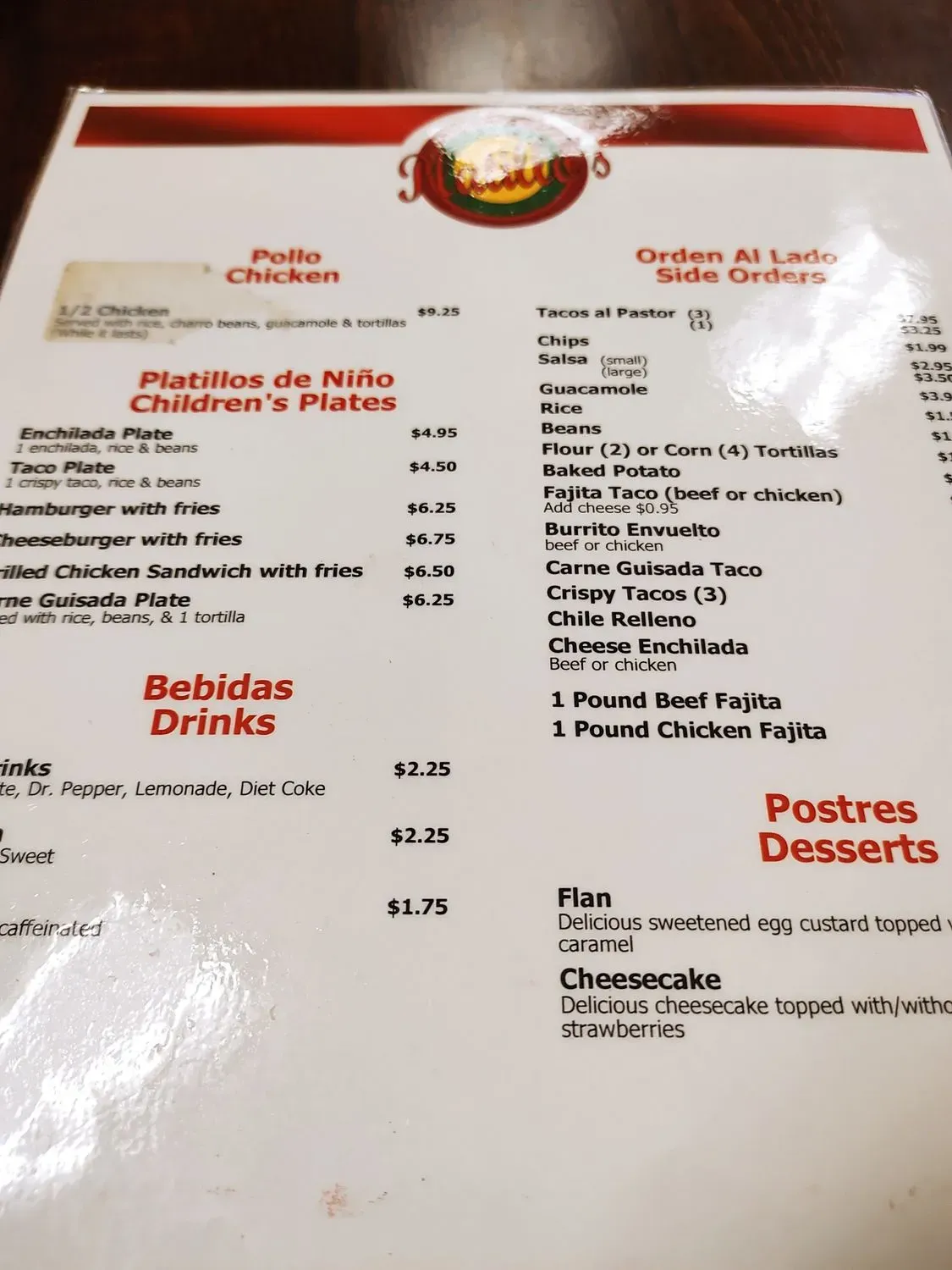 Menu 1