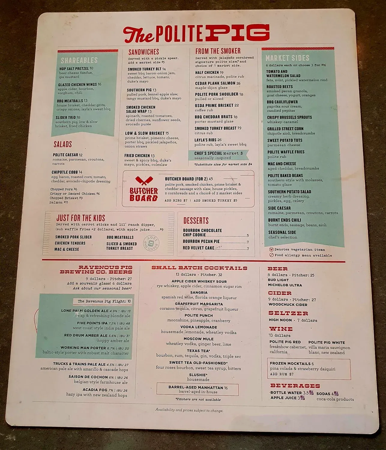 Menu 2