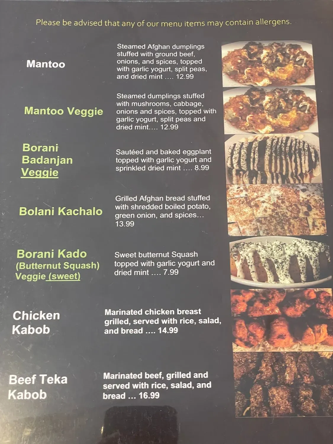 Menu 1