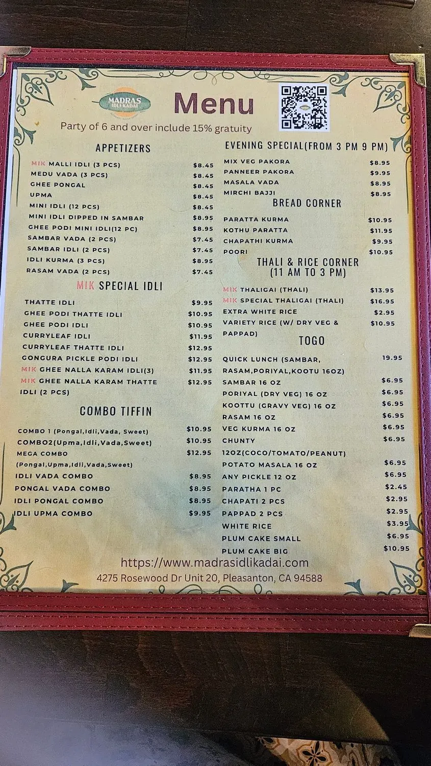 Menu 5