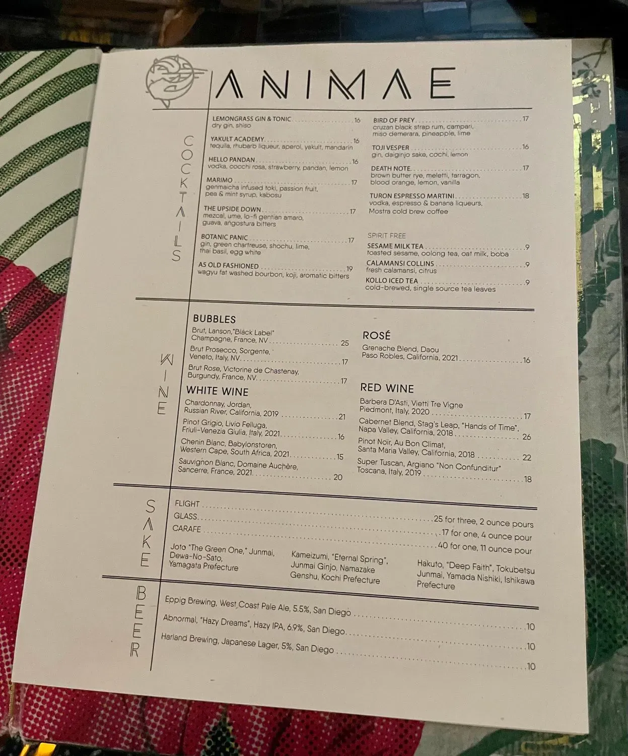 Menu 2