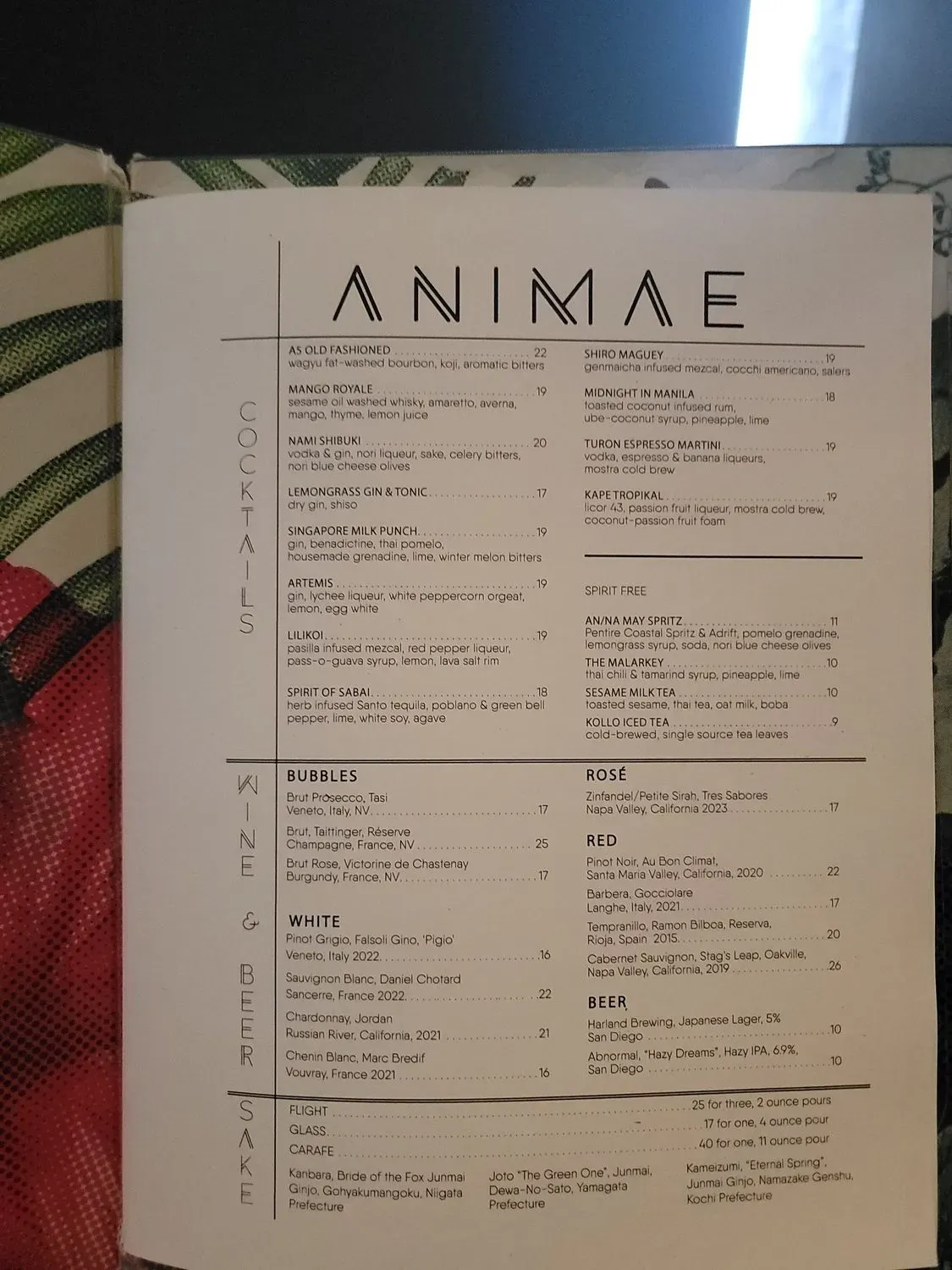 Menu 5