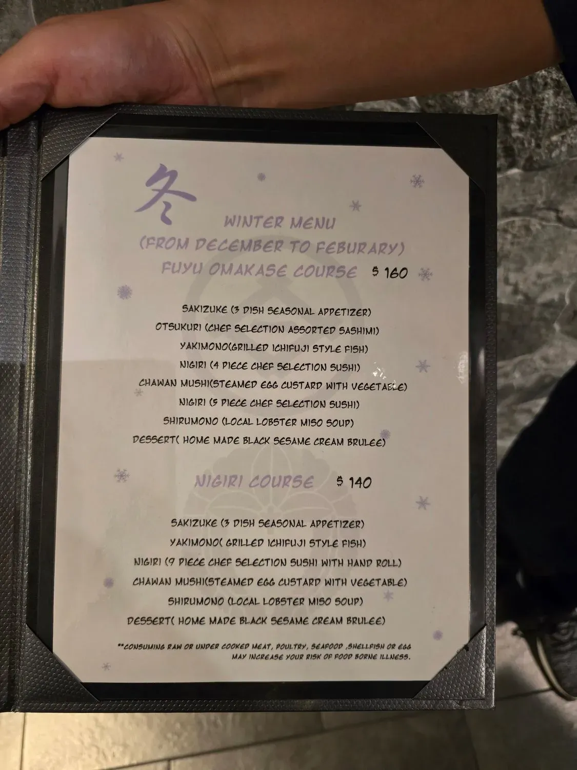 Menu 5