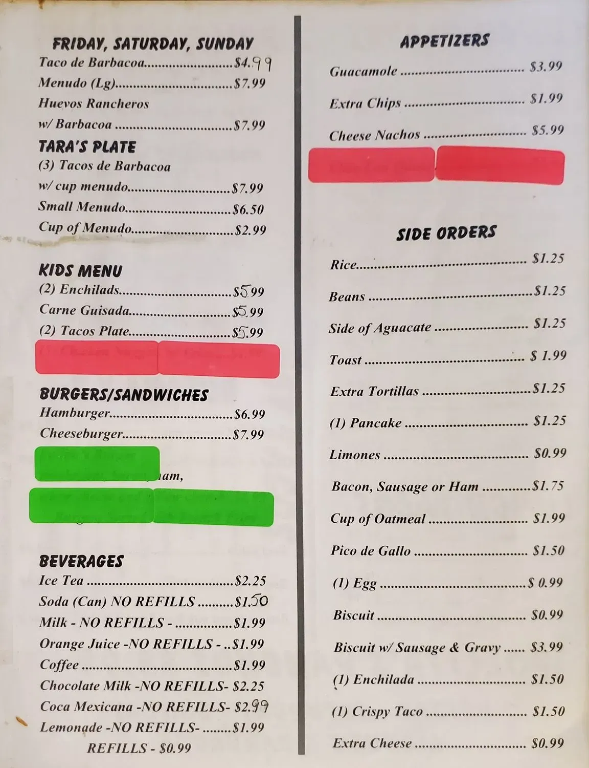 Menu 2