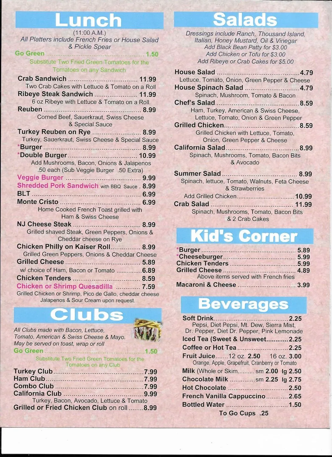 Menu 4