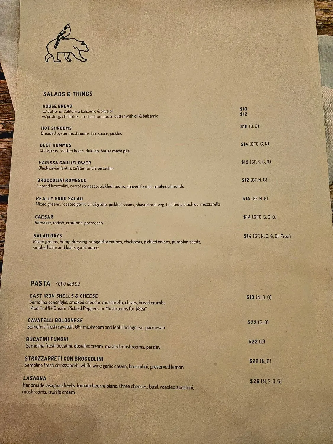 Menu 1