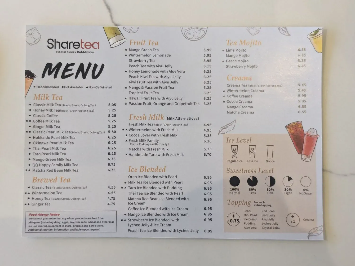 Menu 1