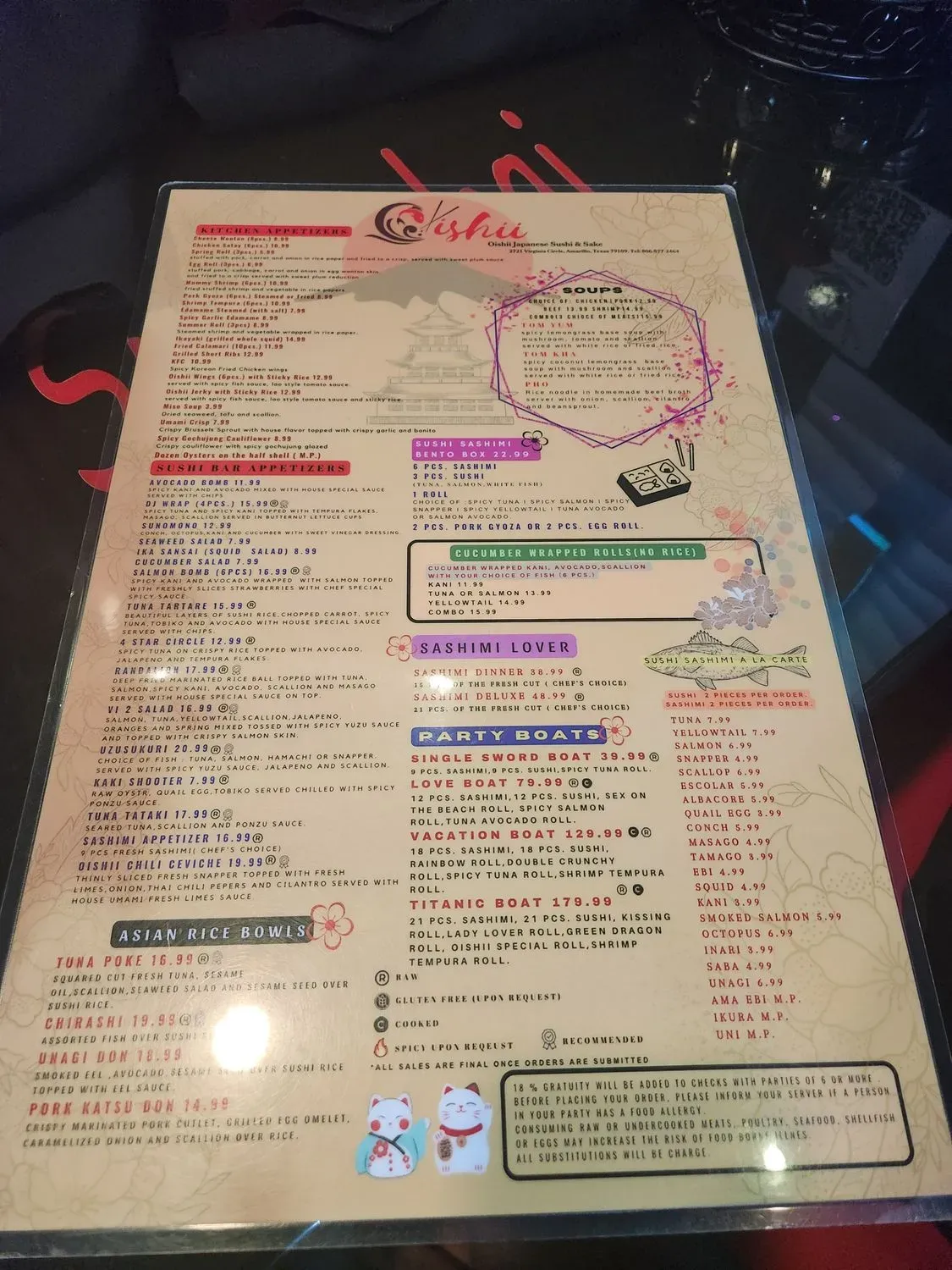 Menu 5