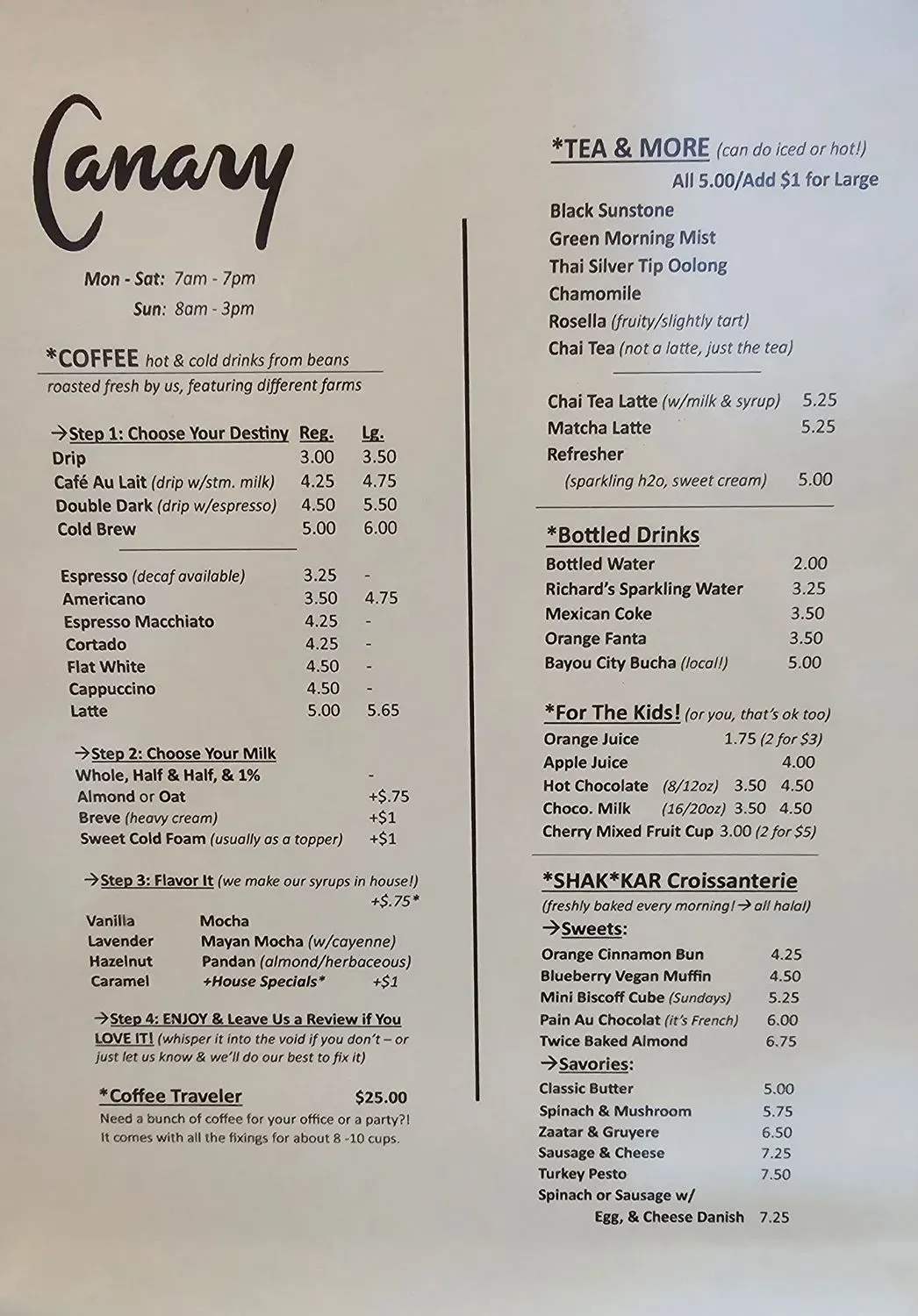 Menu 2