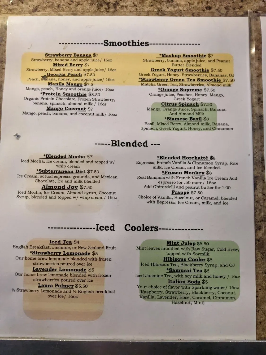 Menu 4