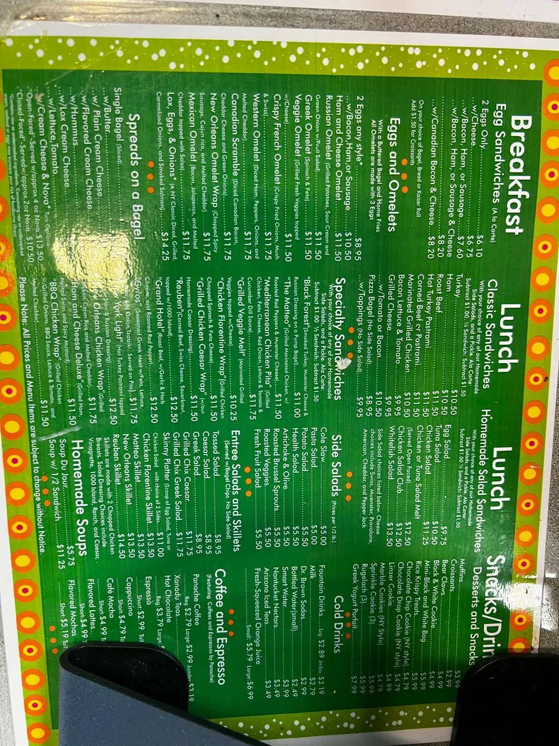 Menu 1