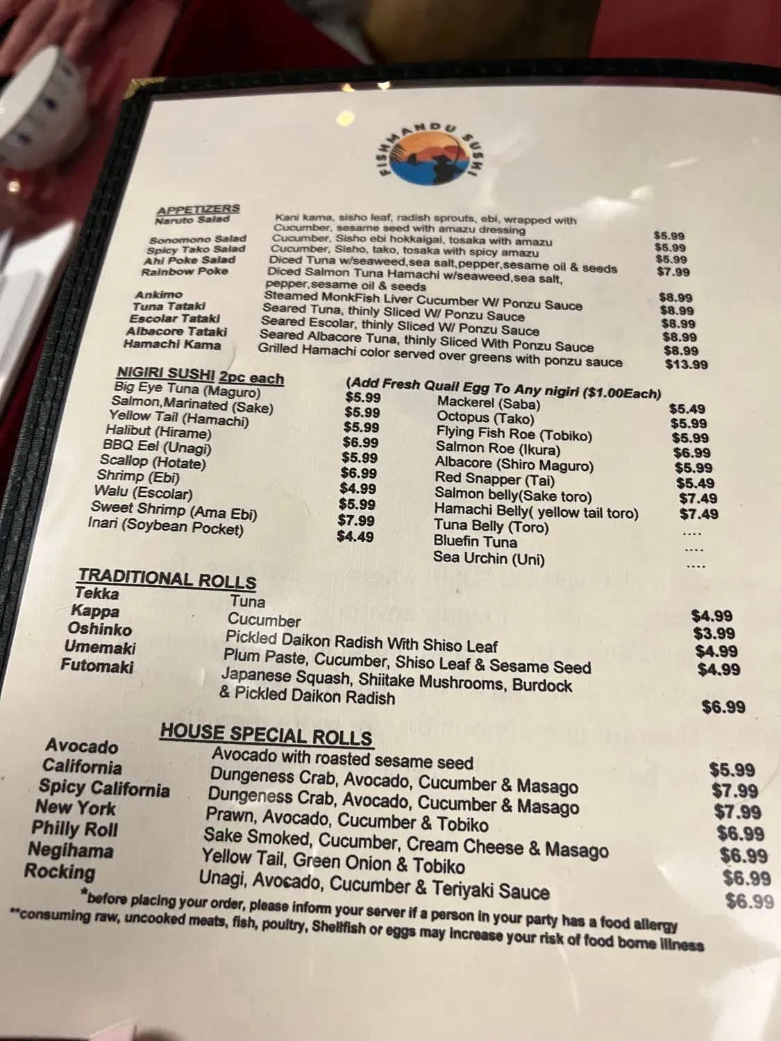 Menu 2