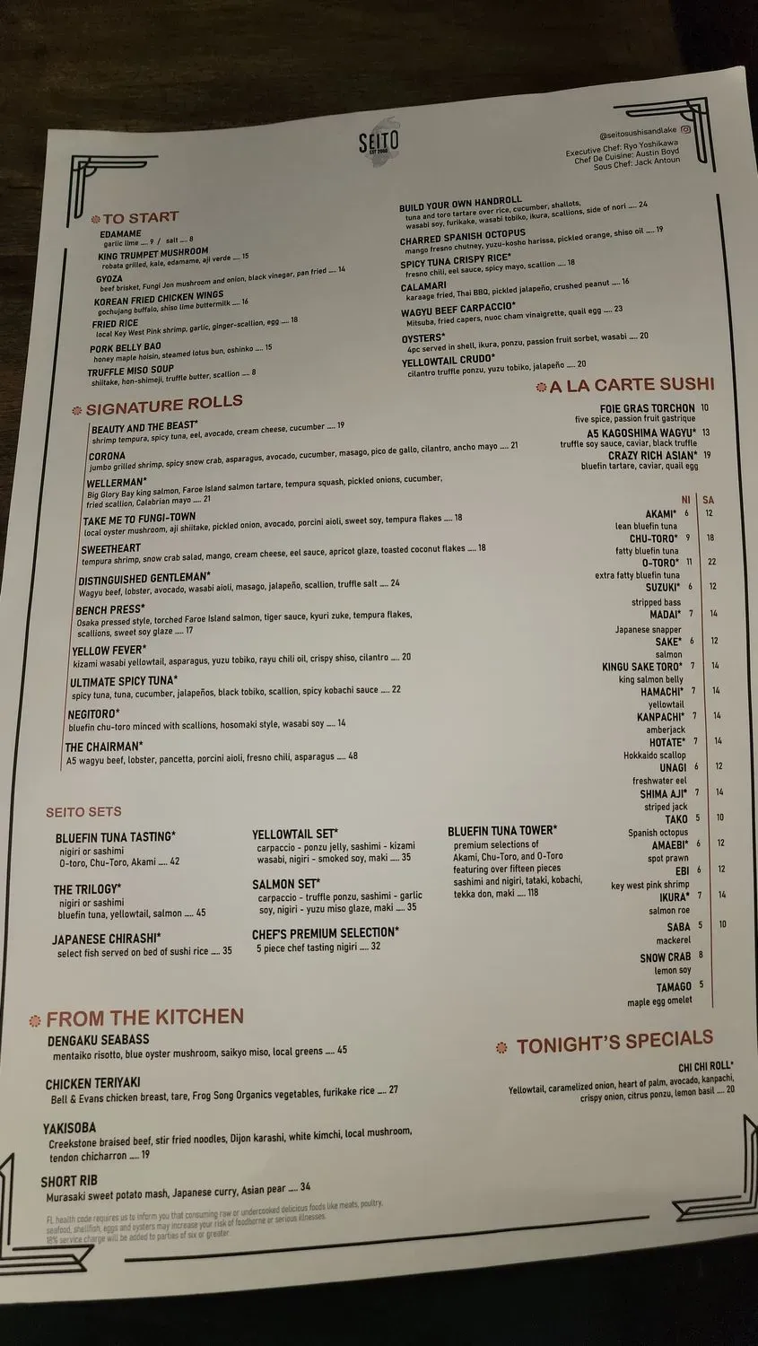 Menu 6