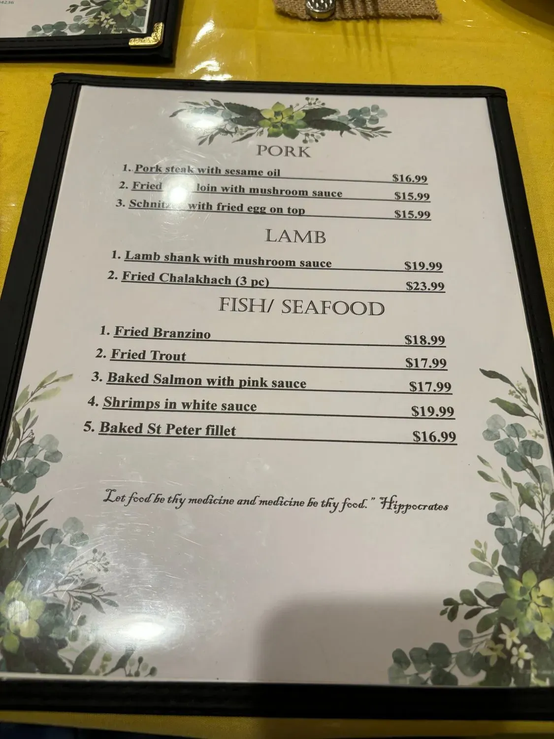 Menu 6