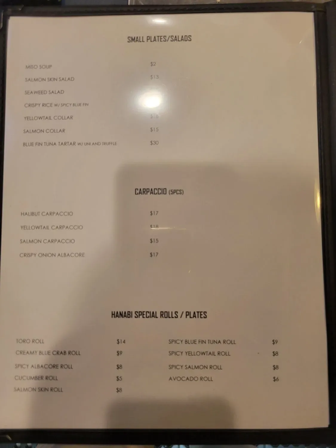 Menu 3