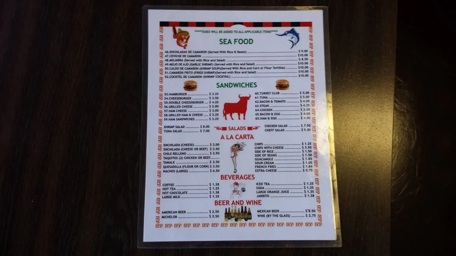 Menu 6