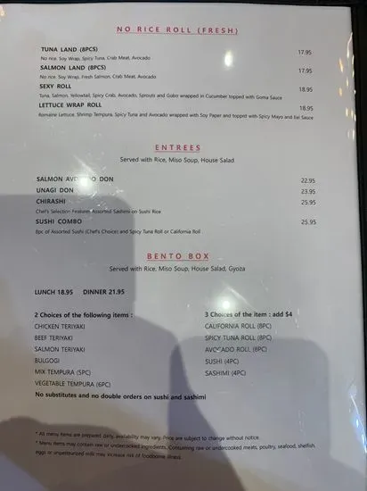 Menu 1