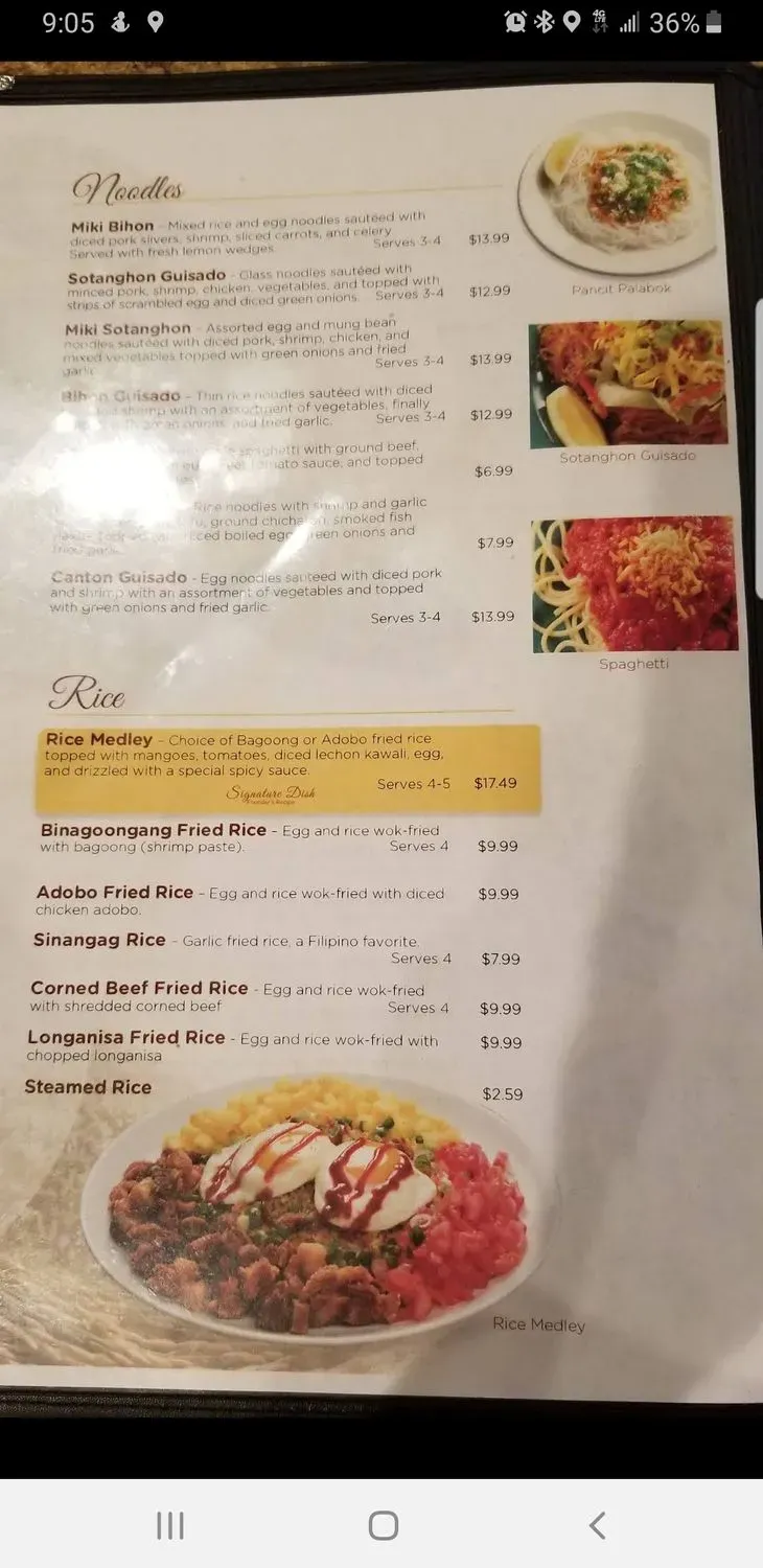 Menu 5