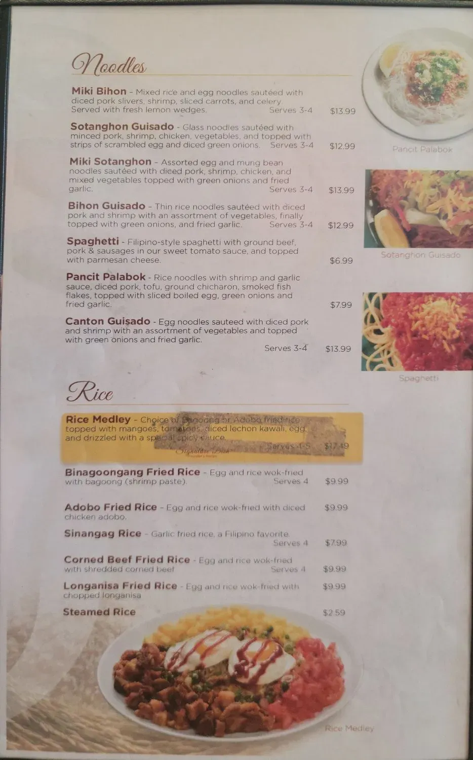 Menu 2