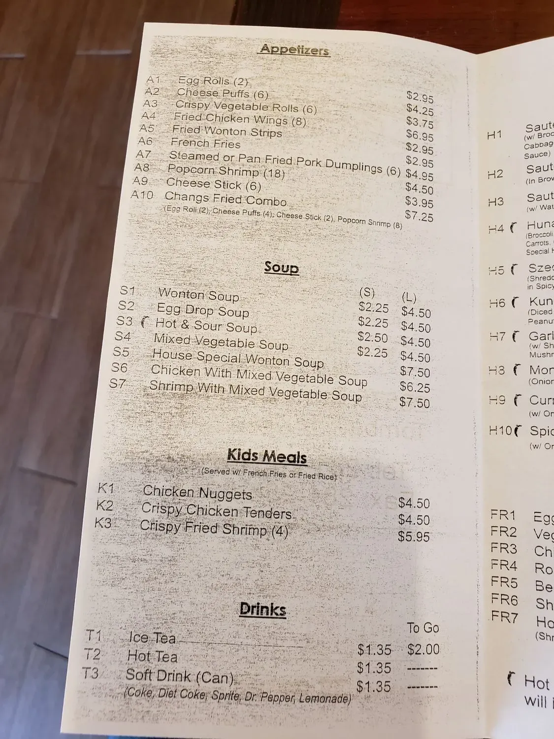 Menu 4