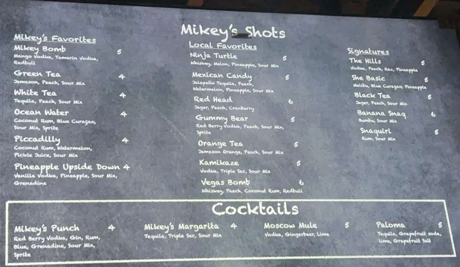 Menu 5