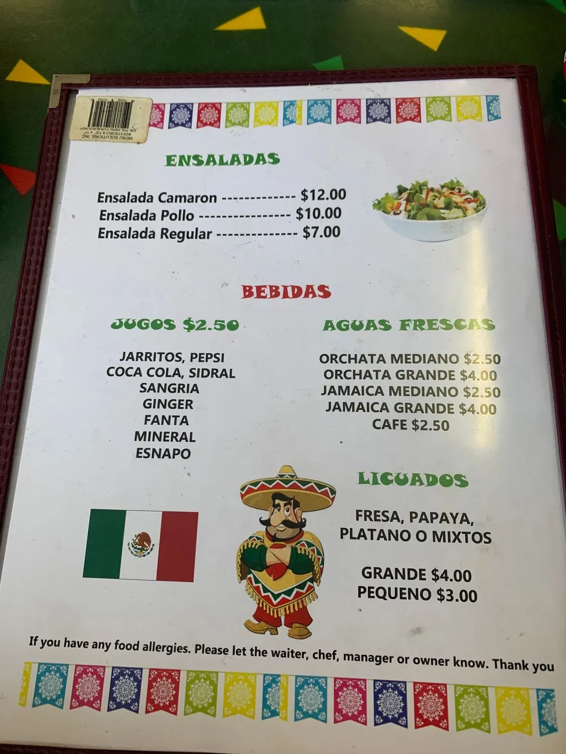 Menu 1