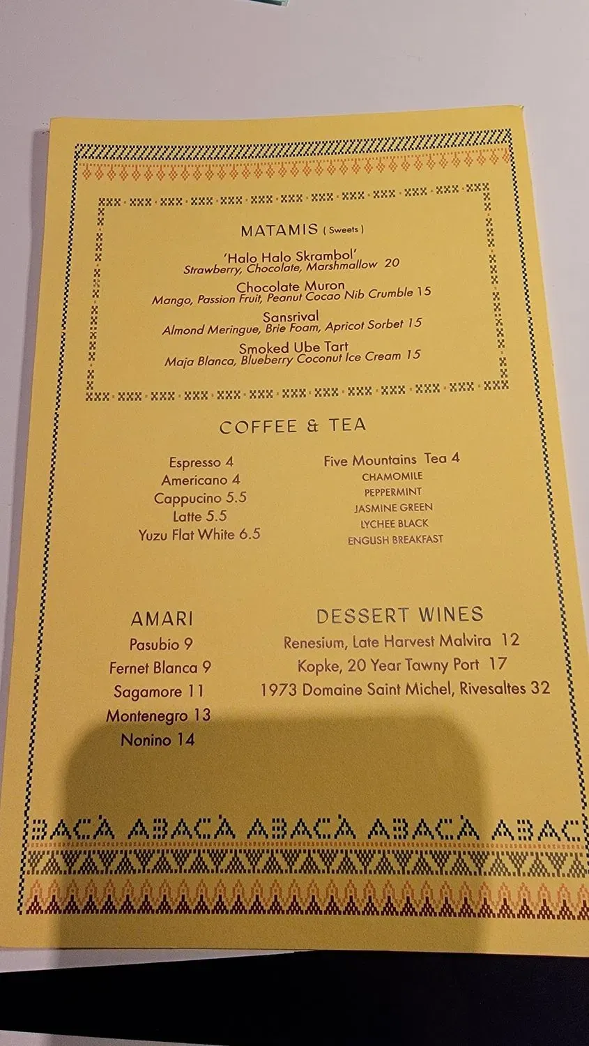 Menu 5