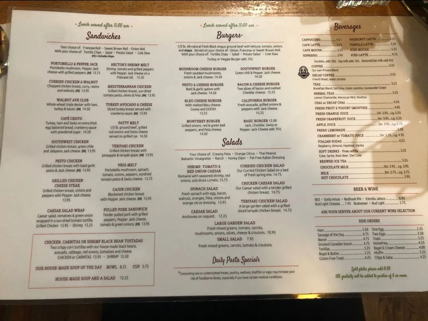 Menu 5