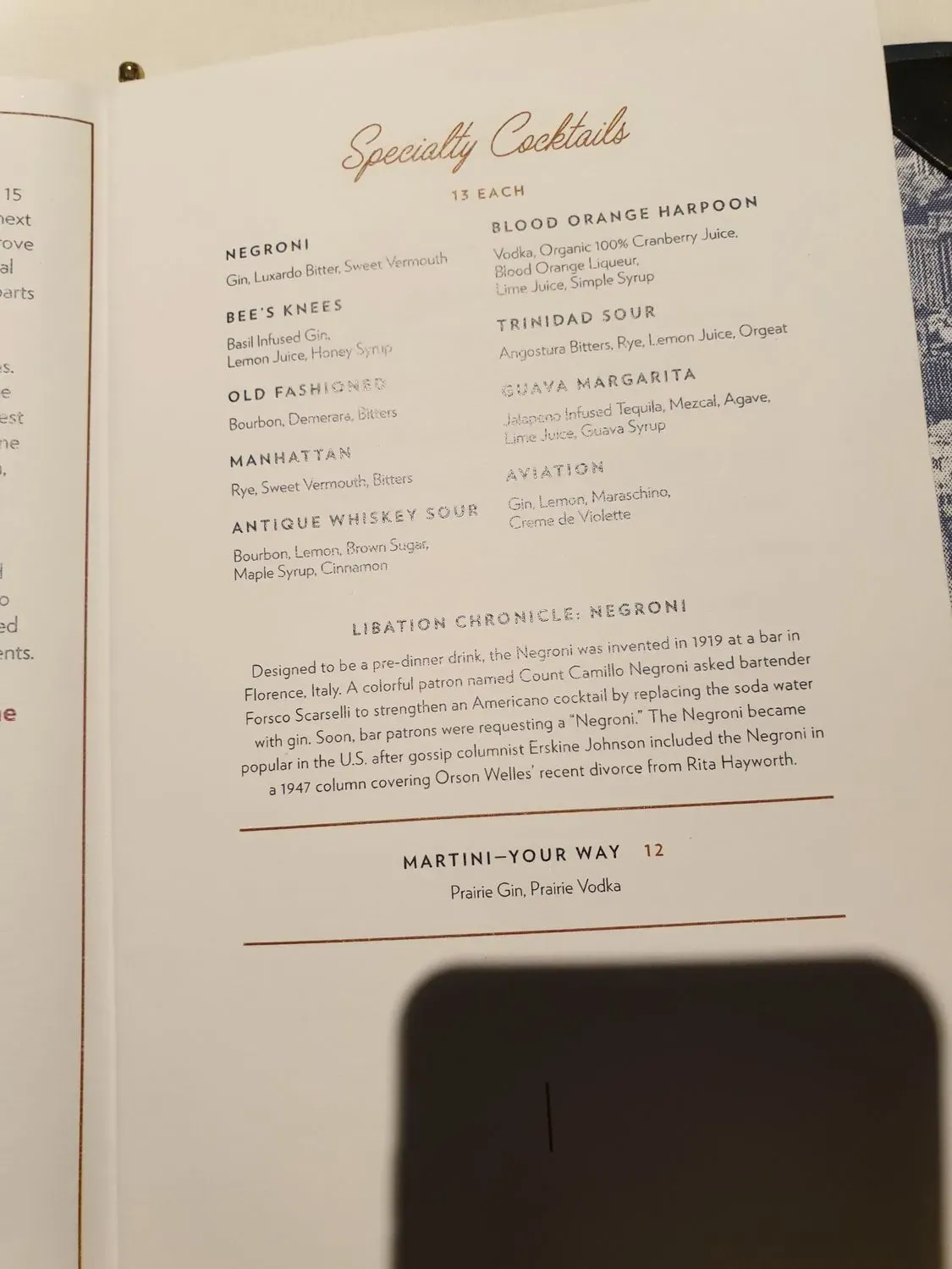 Menu 5