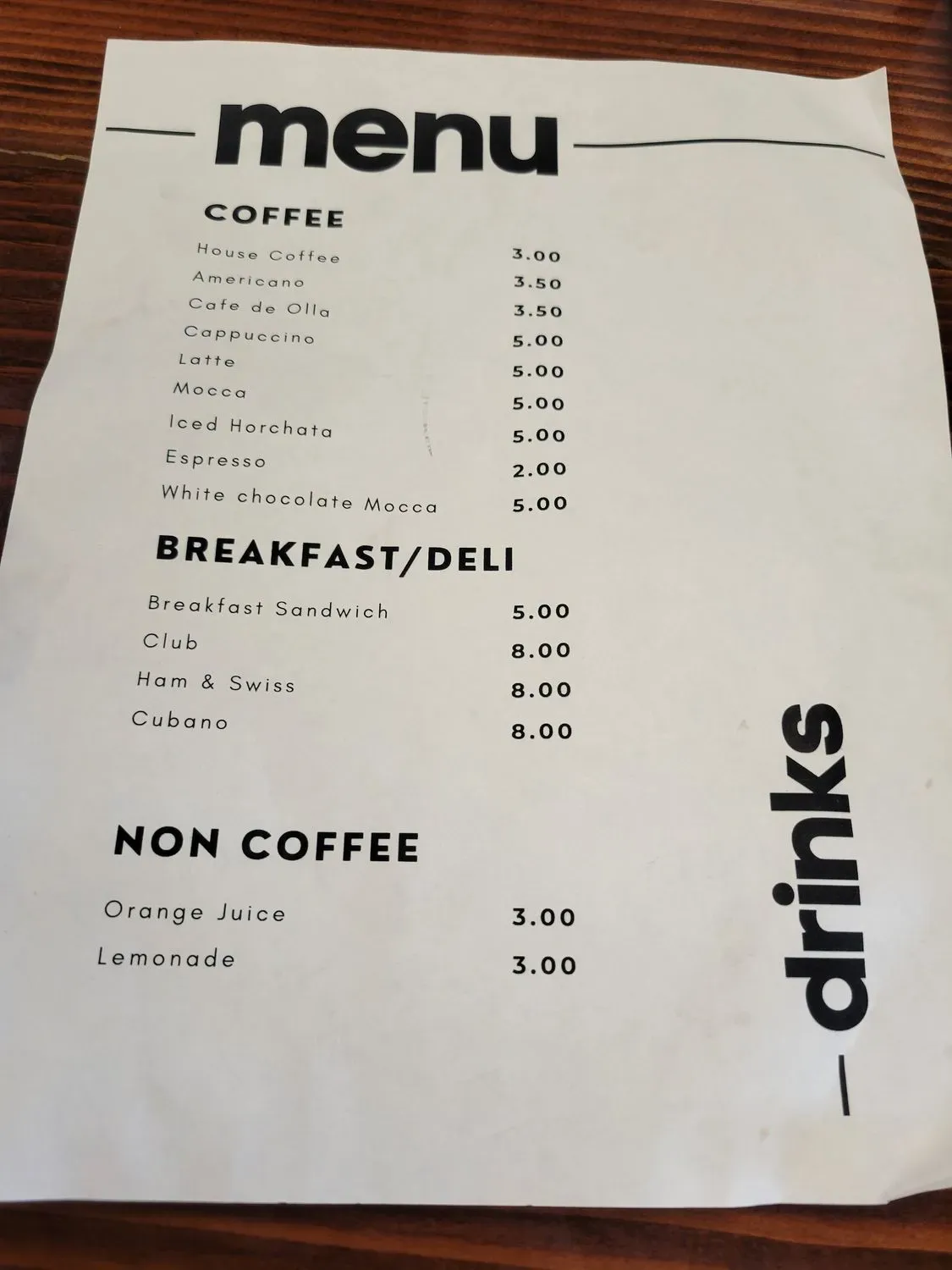 Menu 1