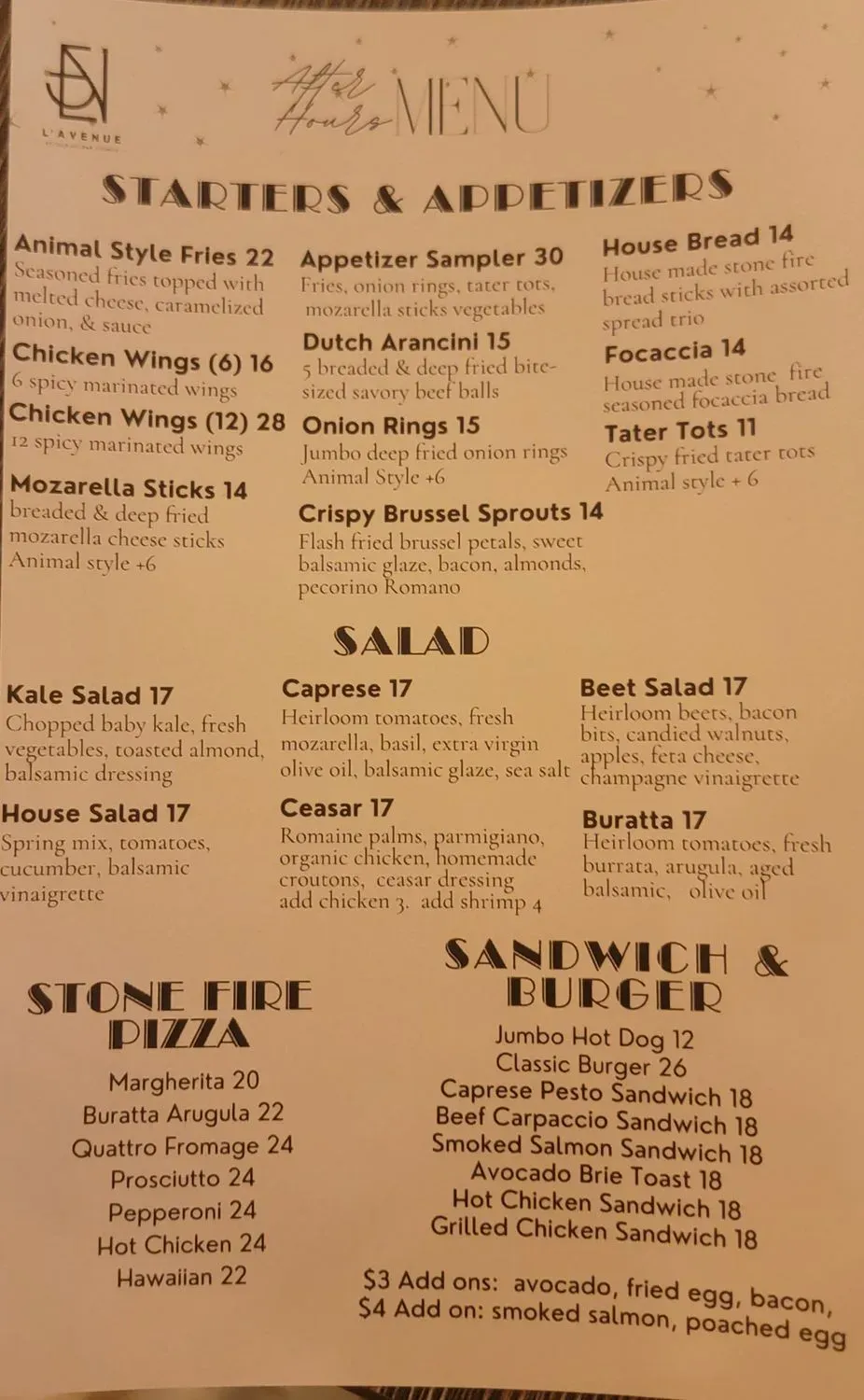 Menu 2