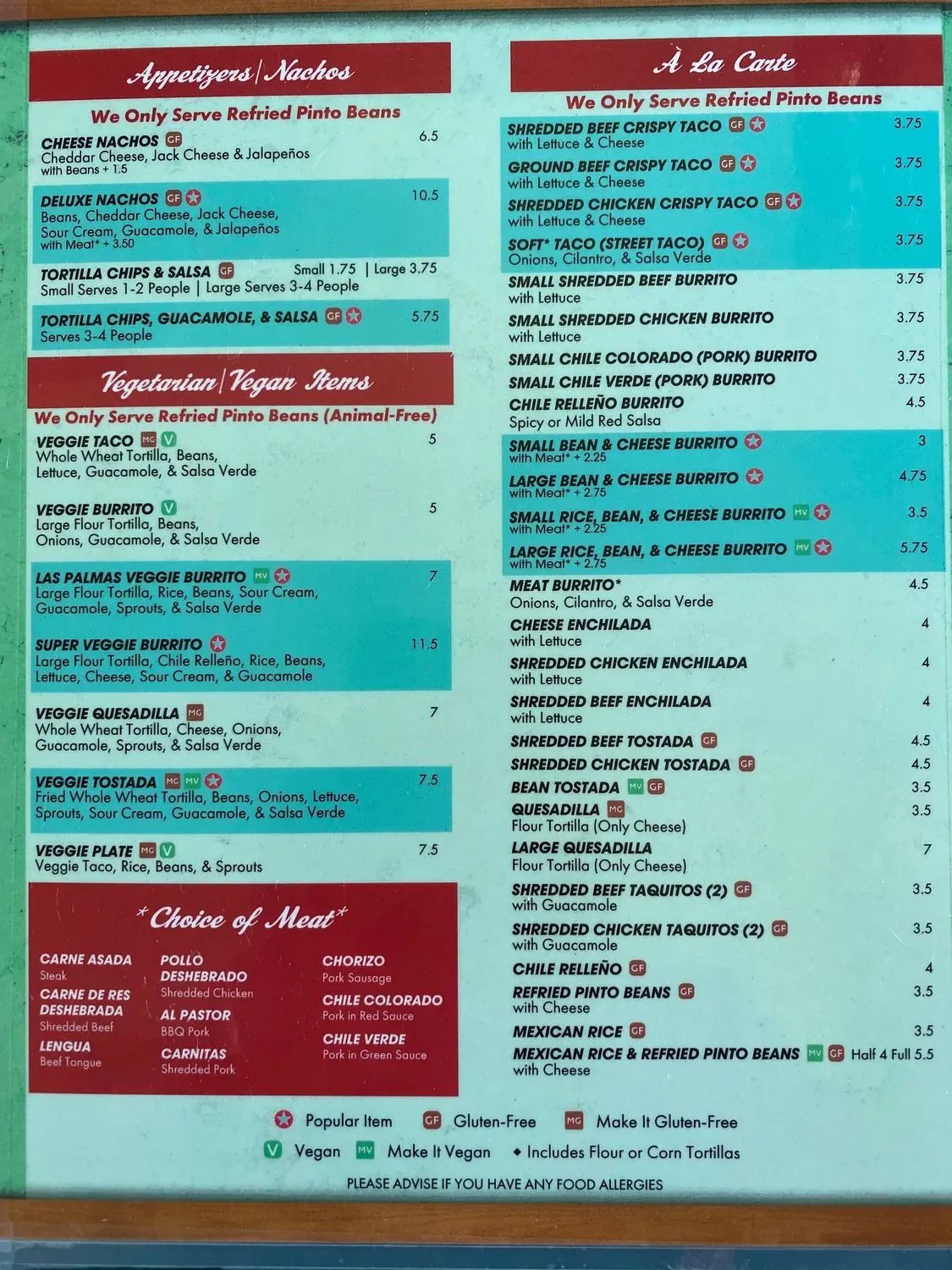 Menu 1