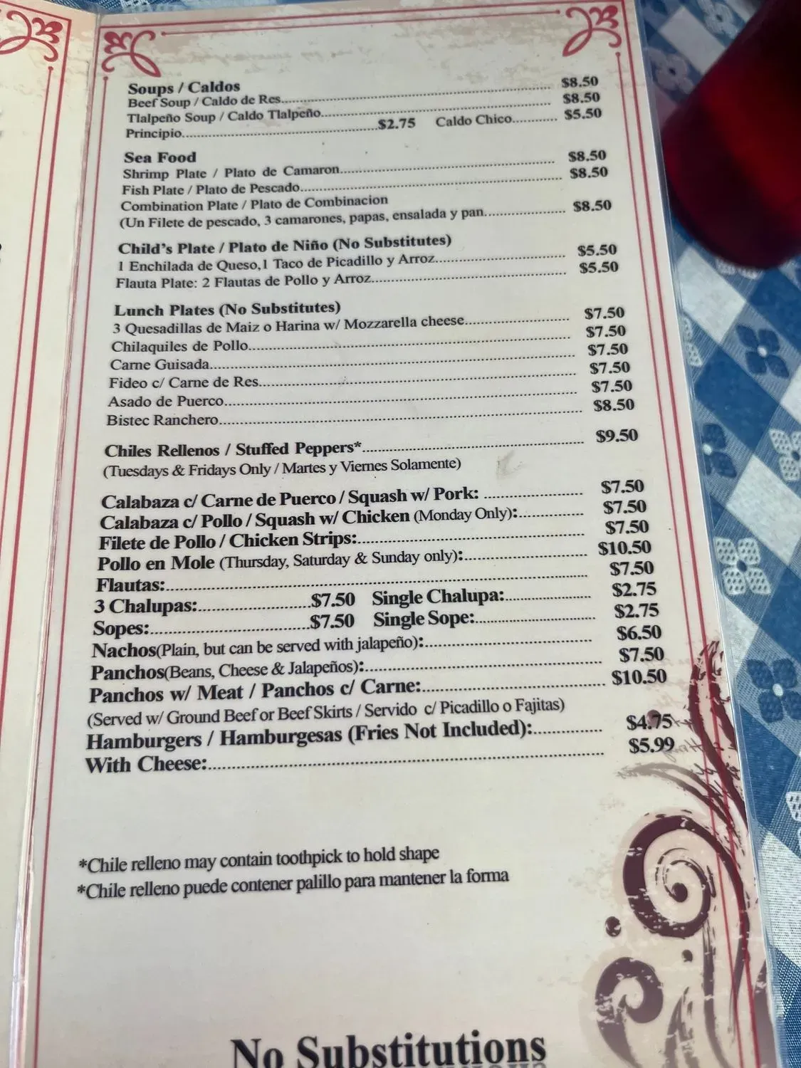 Menu 6