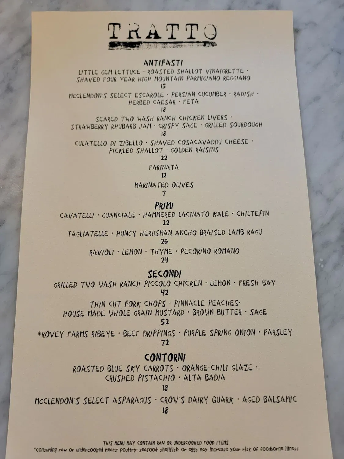 Menu 5