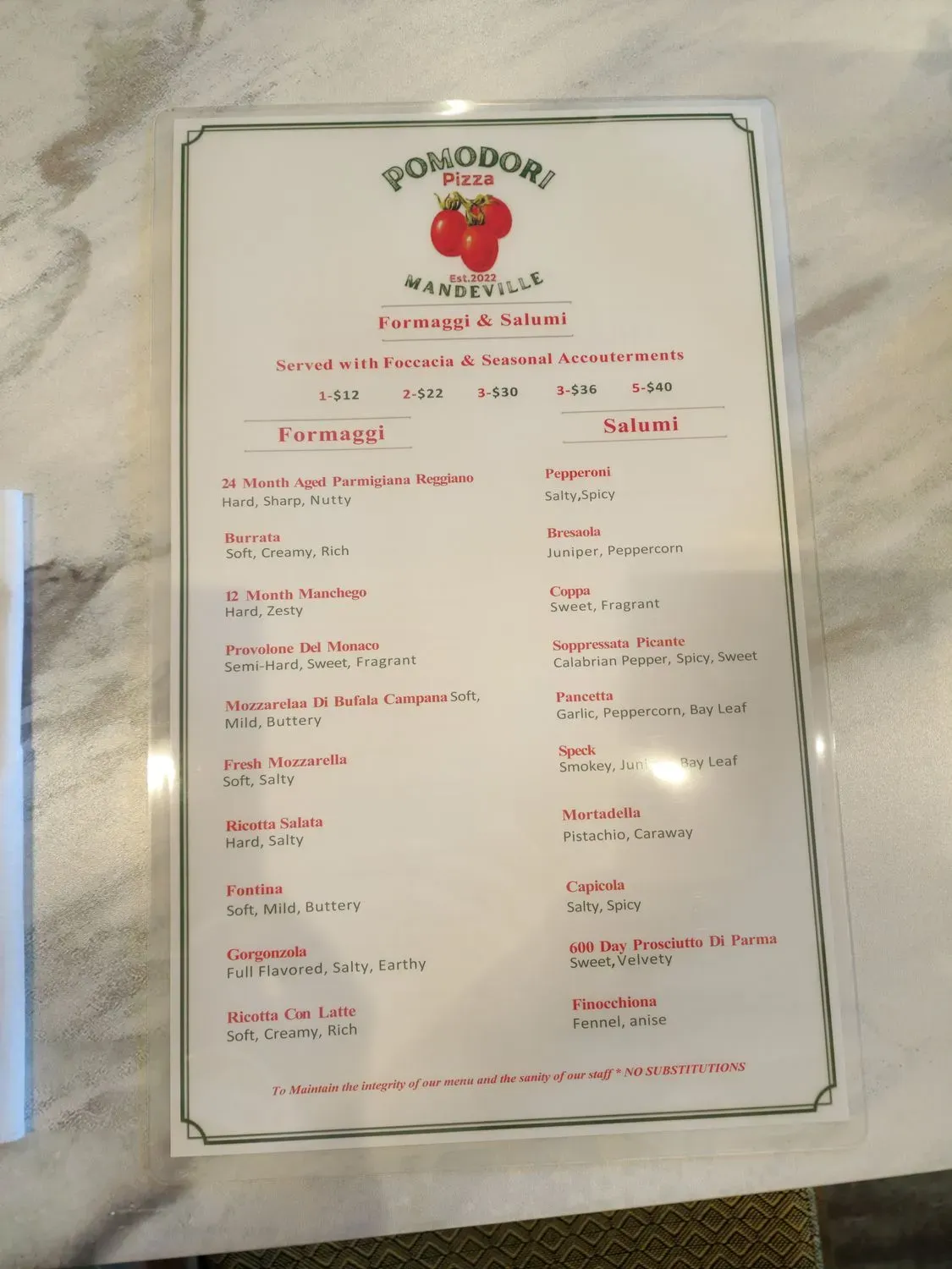 Menu 1