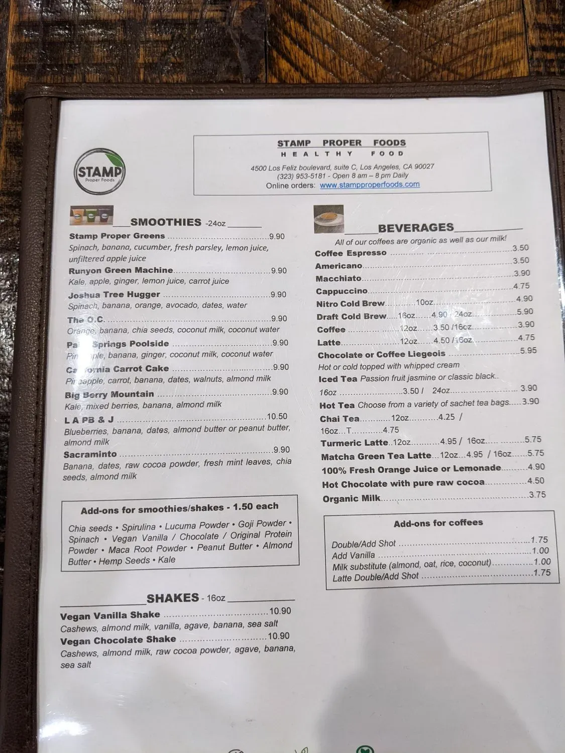 Menu 5