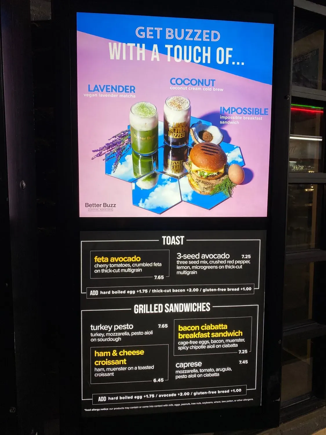 Better Buzz Coffee Pacific Beach West Menu - Updated November 2025