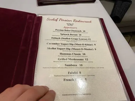 Menu 2