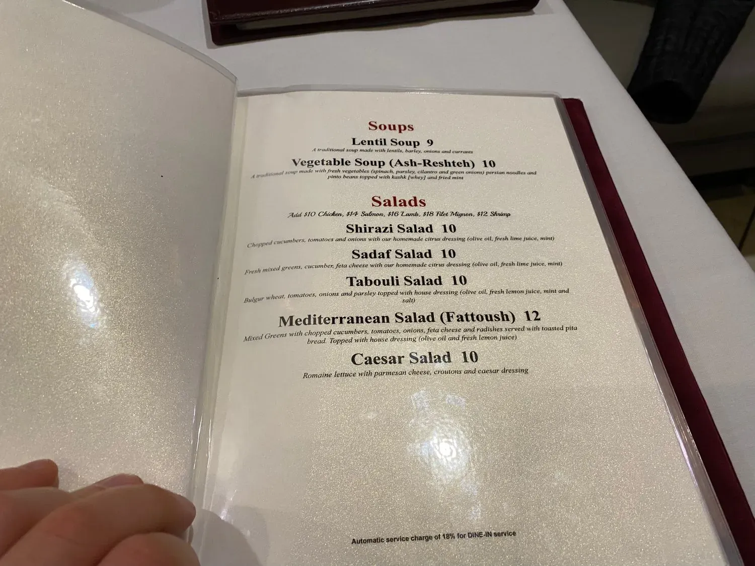 Menu 1