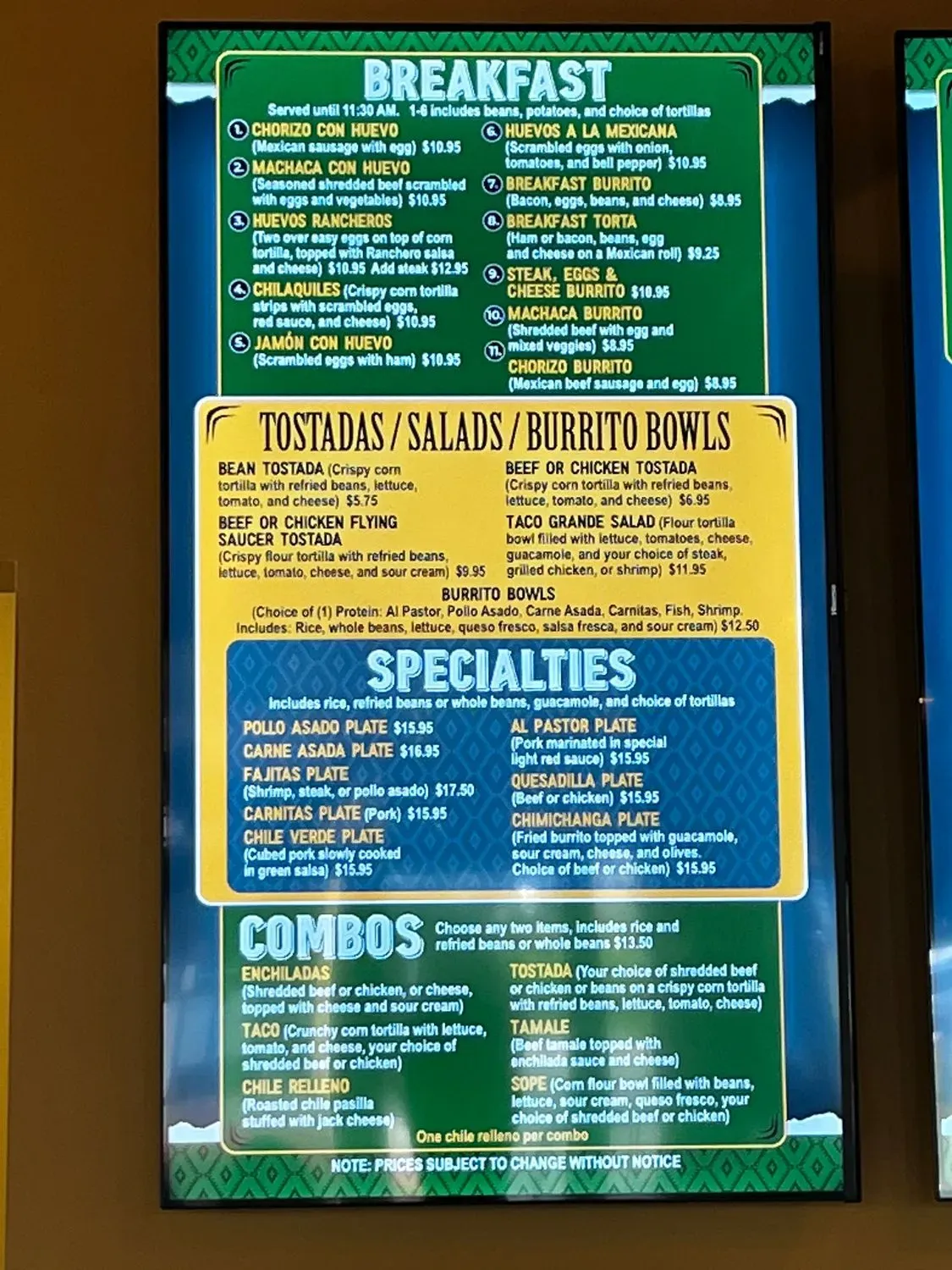 Menu 3