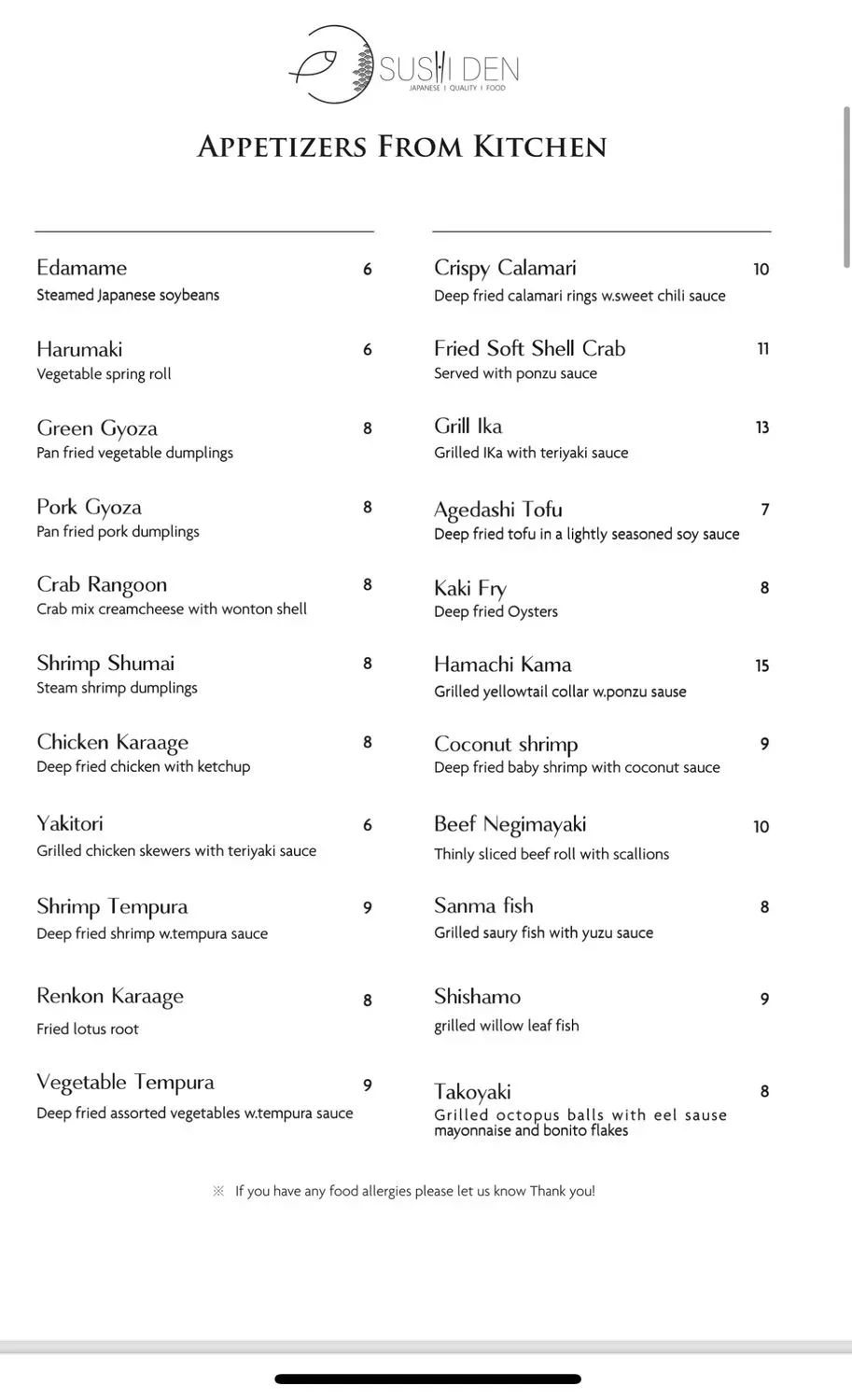 Menu 2