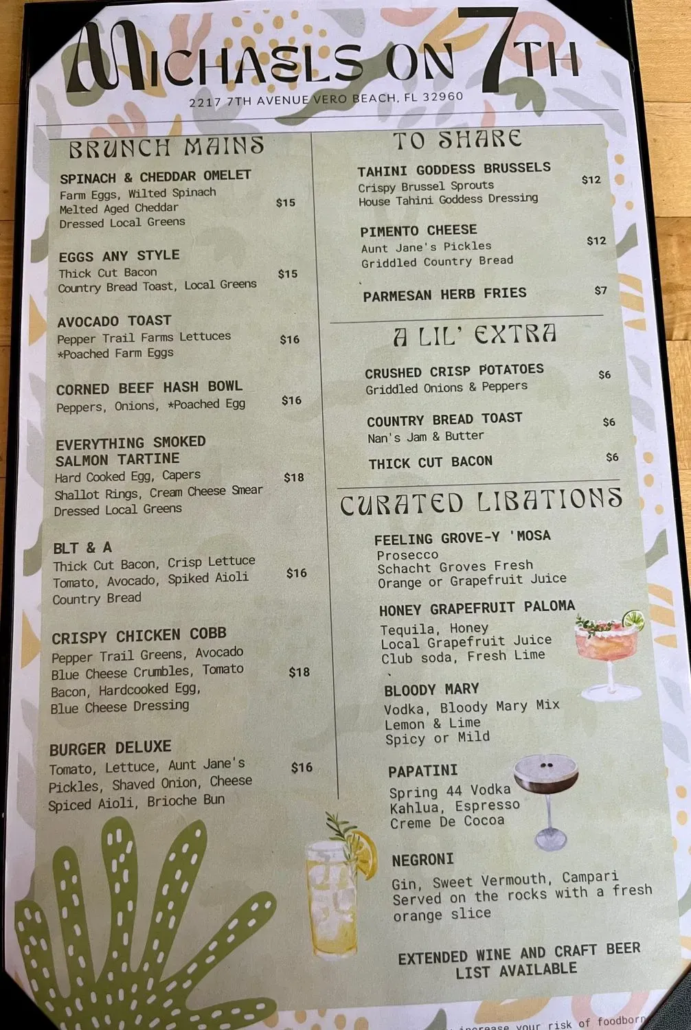 Menu 5