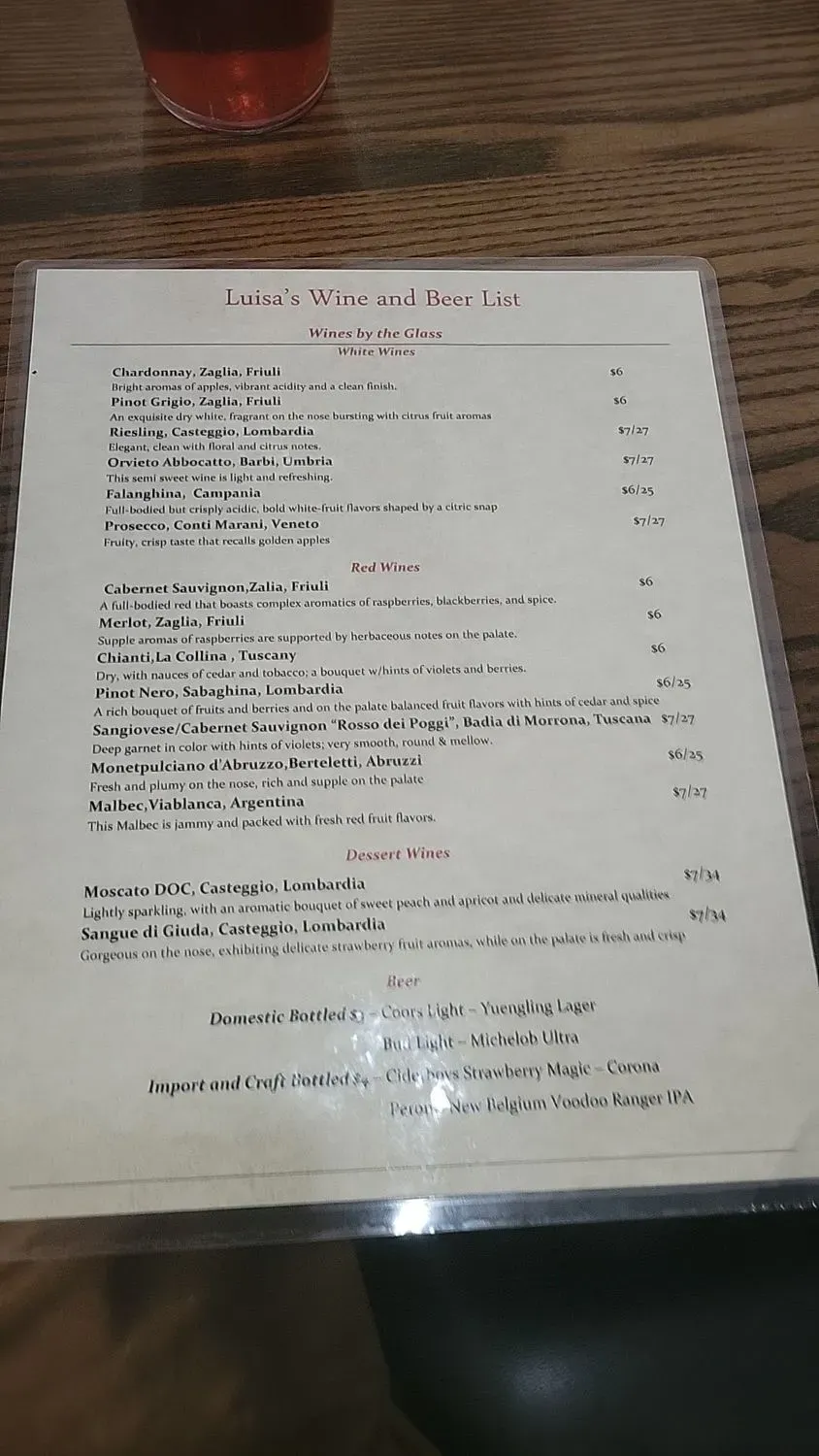 Menu 1