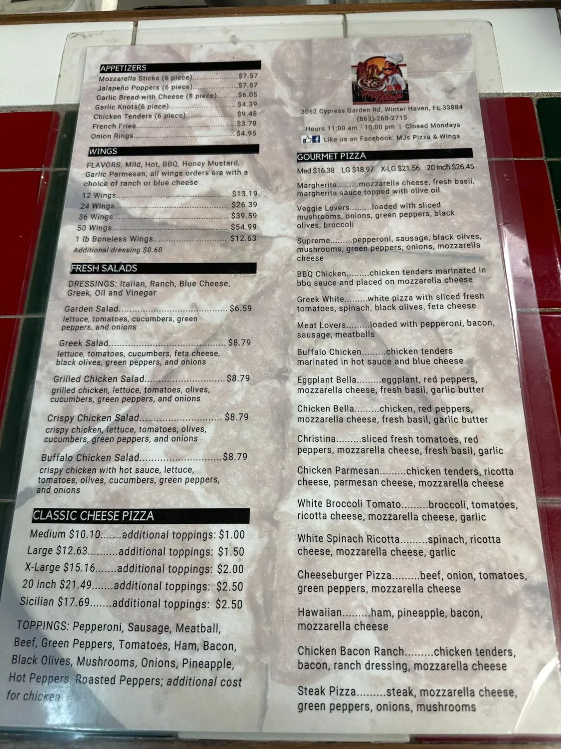 Menu 1