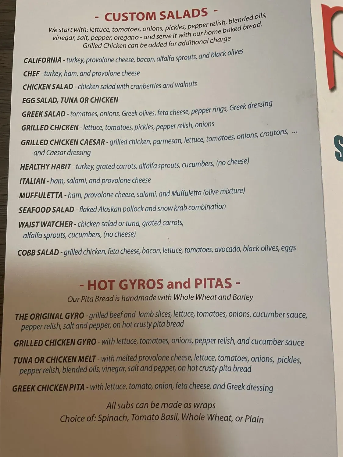 Menu 2