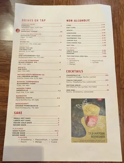 Menu 5