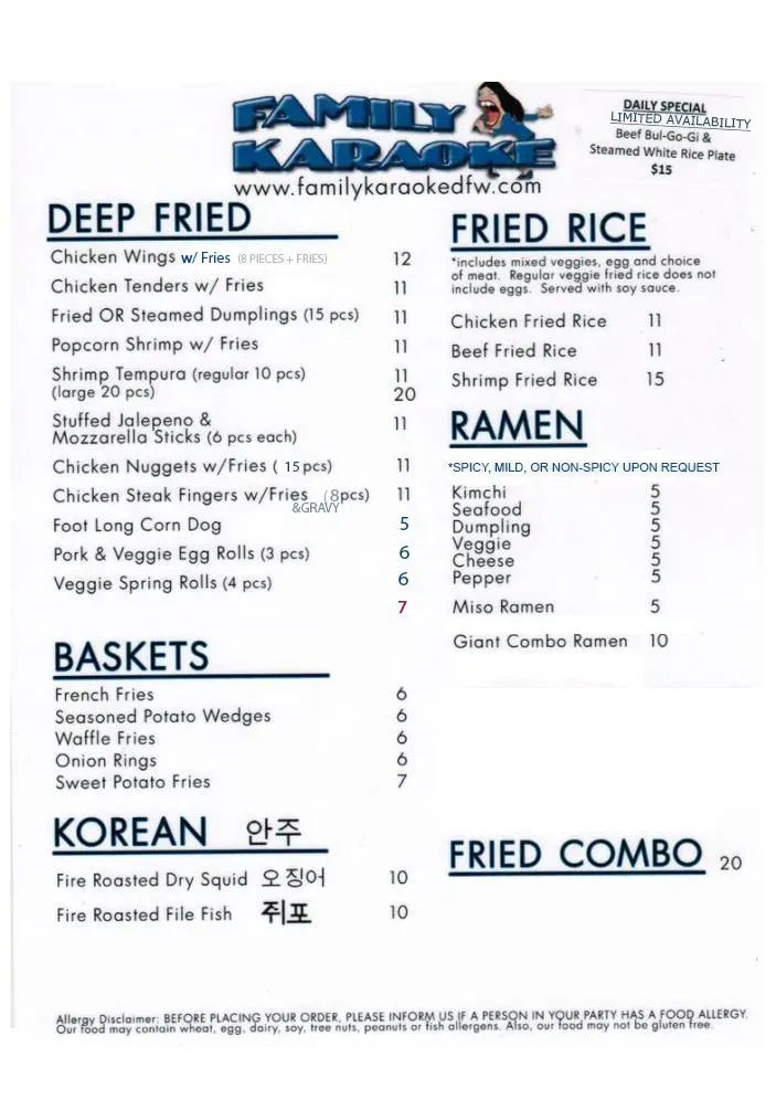 Menu 5