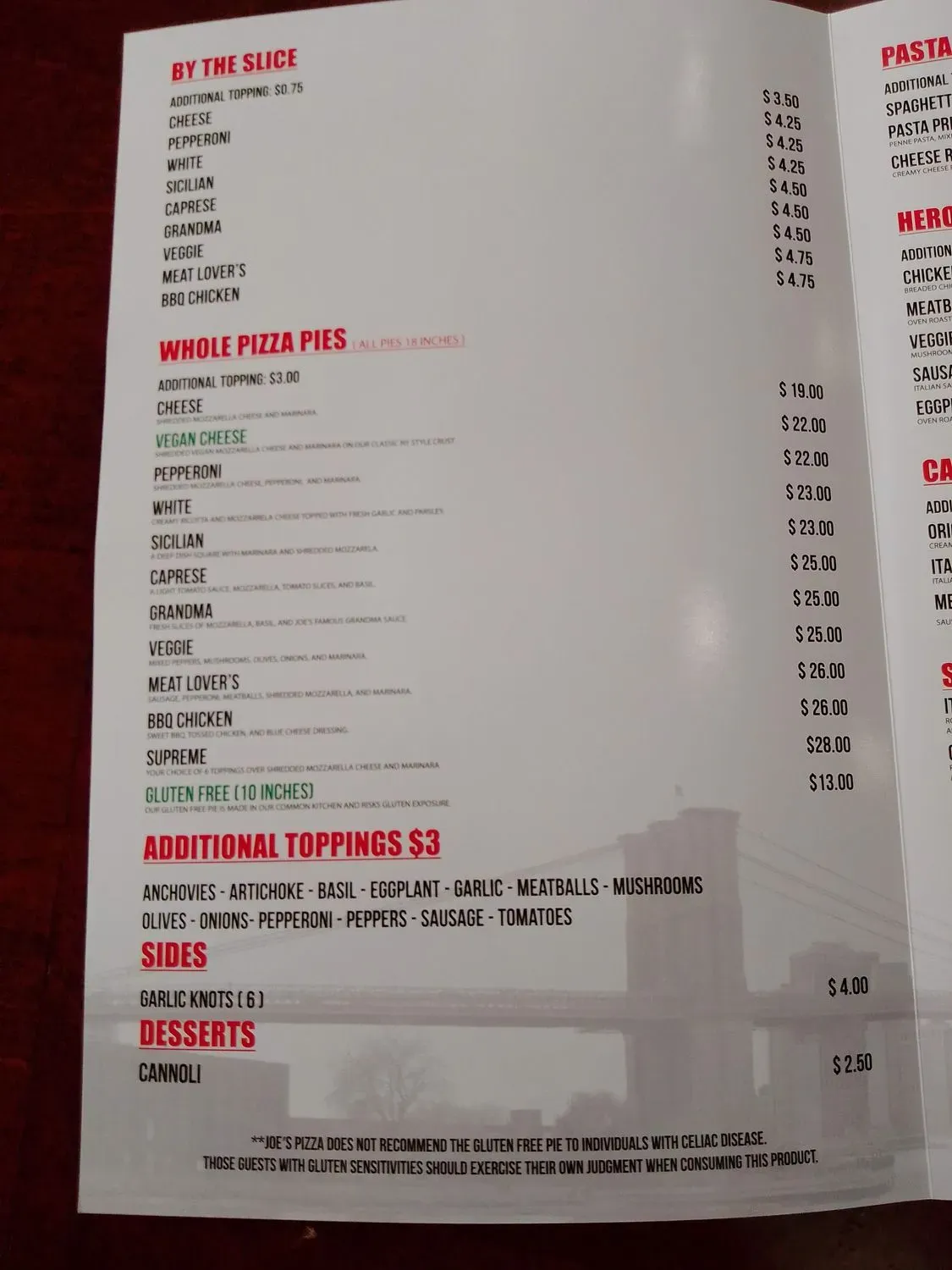 Menu 5