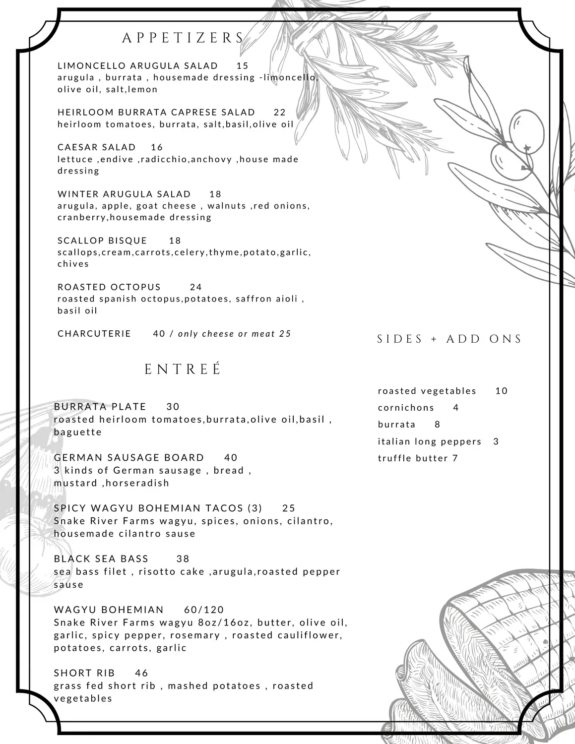 Menu 1