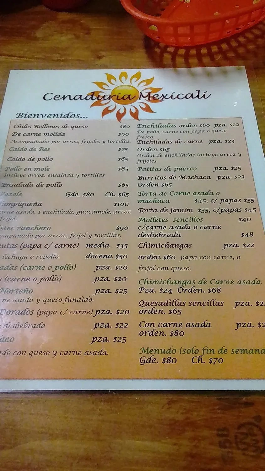 Menu 2